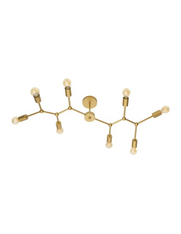 Luces Exclusivas CUMANA Ceiling 8xE27 LED brass LE41985