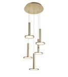 LED pendant lamps - Luces Exclusivas ESQUEL Pendant LED 53W 1967lm 3000K gold LE41992 - product 1