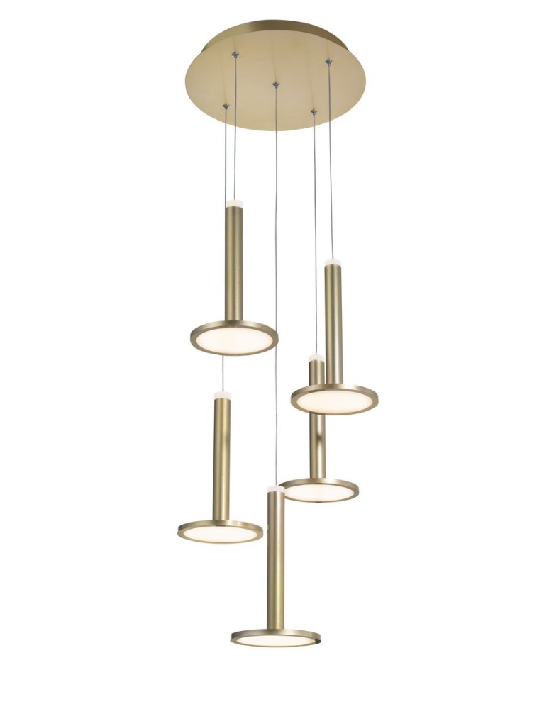 LED pendant lamps - Luces Exclusivas ESQUEL Pendant LED 53W 1967lm 3000K gold LE41992 - product kolory-swiatla.pl 1
