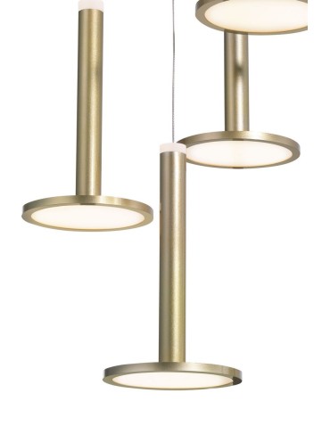Luces Exclusivas ESQUEL Pendant LED 53W 1967lm 3000K gold LE41992 - product 2