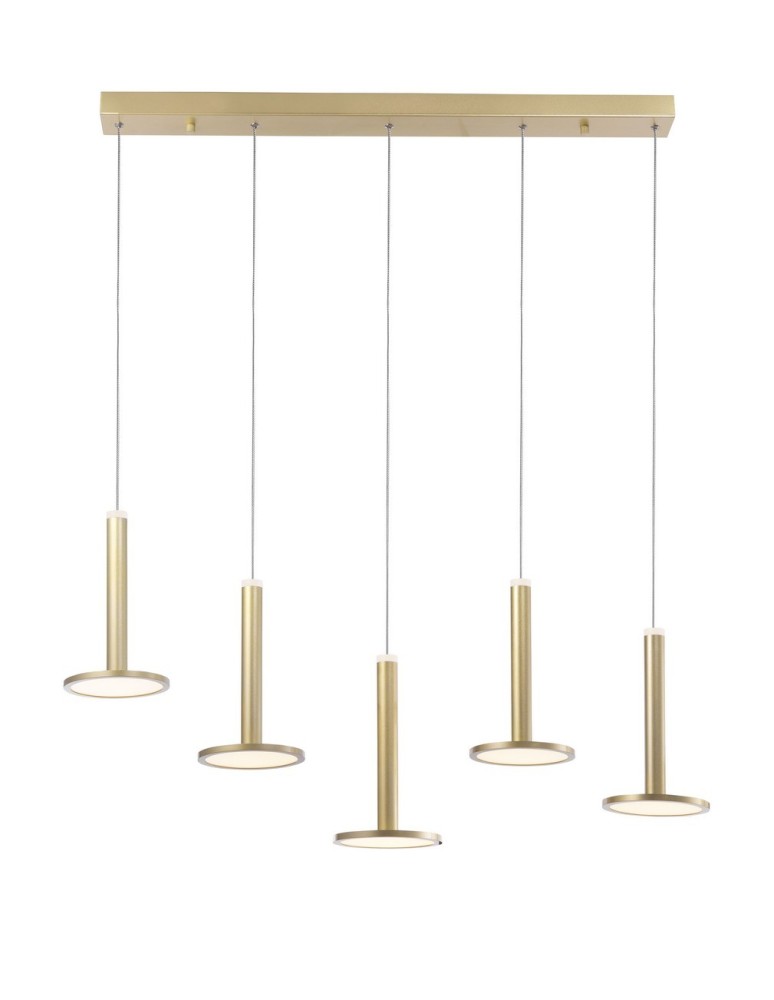 LED pendant lamps - Luces Exclusivas ESQUEL Pendant LED 53W 1967lm 3000K gold LE41993 - product kolory-swiatla.pl 1
