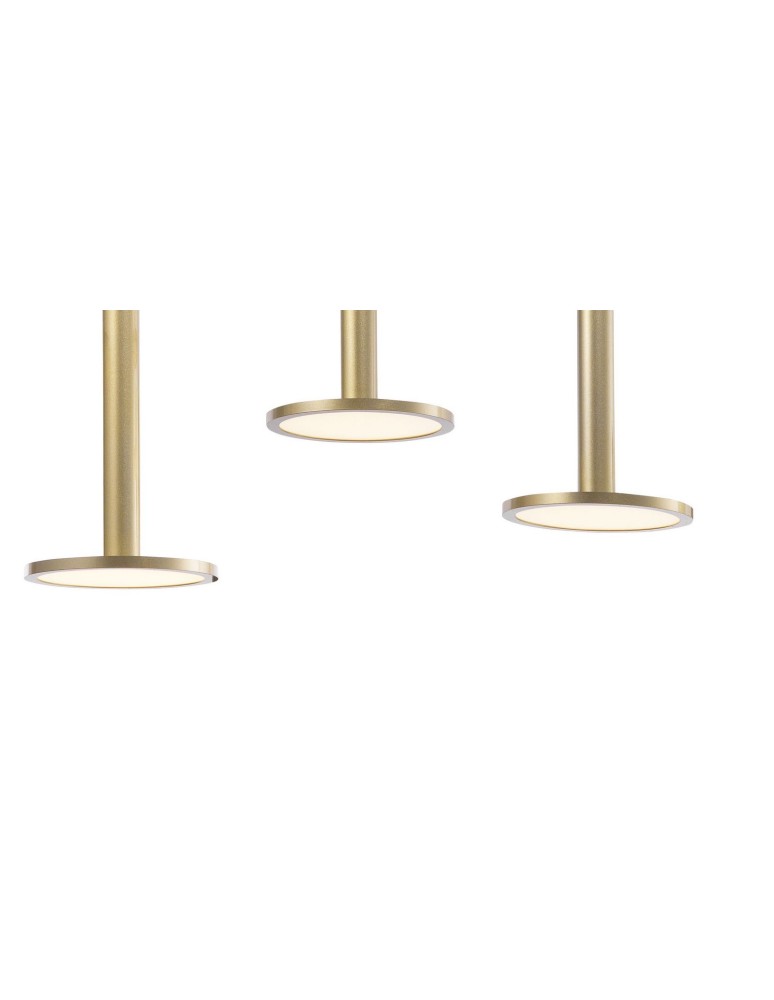 LED pendant lamps - Luces Exclusivas ESQUEL Pendant LED 53W 1967lm 3000K gold LE41993 - product kolory-swiatla.pl 2