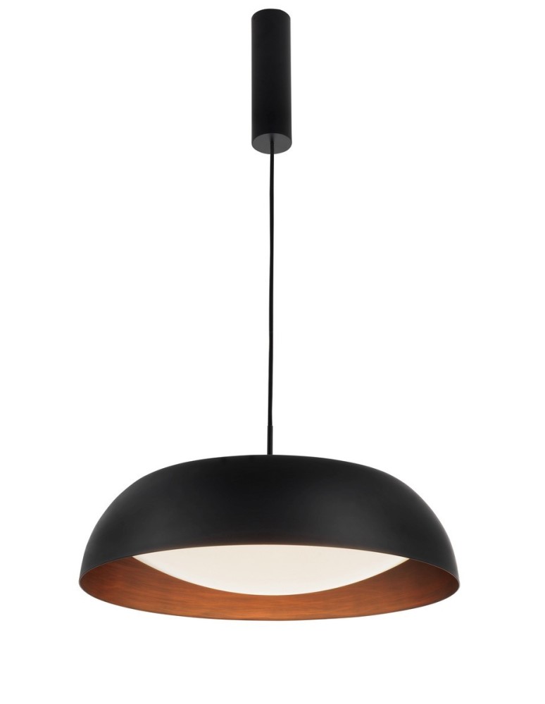 LED pendant lamps - Luces Exclusivas GIRONA Pendant LED 40W 2400lm 3000K black/copper LE42009 - product kolory-swiatla.pl 1