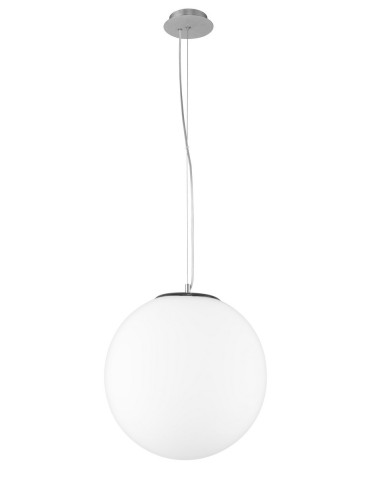 Luces Exclusivas LLORET Pendant 1xE27 LED white/chrome LE42088