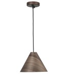 Pendant lamps - Luces Exclusivas MADRID Pendant 1xE27 LED dark walnut LE42092 - product 1