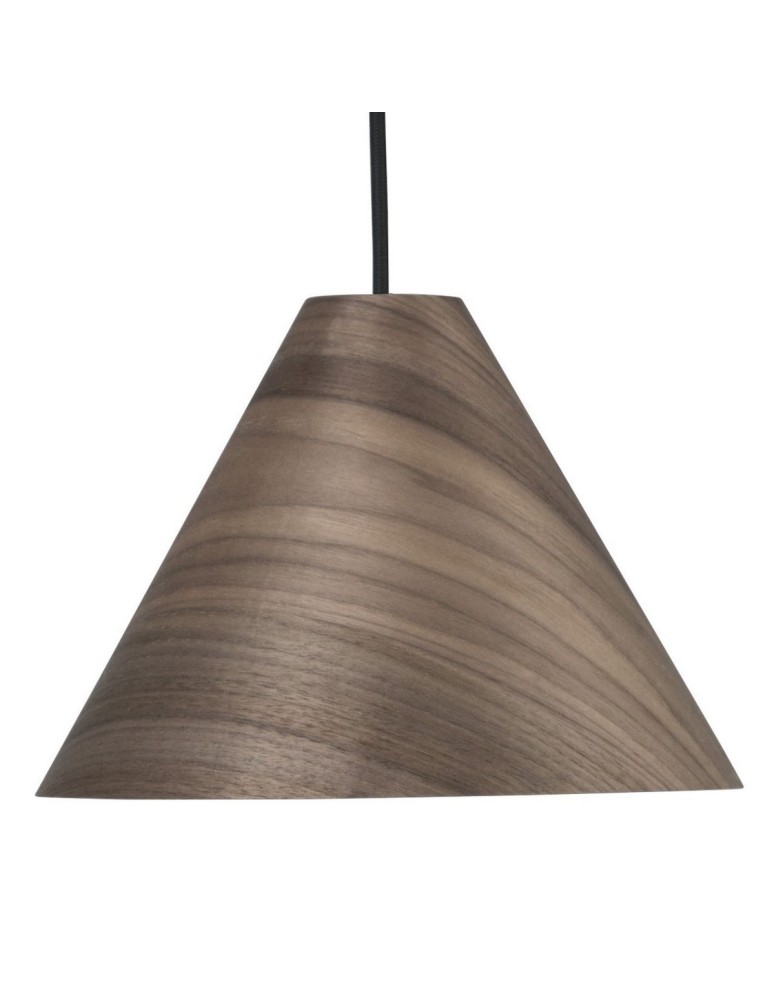 Pendant lamps - Luces Exclusivas MADRID Pendant 1xE27 LED dark walnut LE42092 - product kolory-swiatla.pl 2