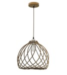 Pendant lamps - Luces Exclusivas MALAGA Pendant 1xE27 LED natural wood LE42096 - product 1