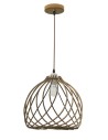 Luces Exclusivas MALAGA Pendant 1xE27 LED natural wood LE42096