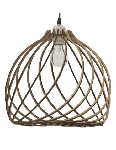Luces Exclusivas MALAGA Wisząca 1xE27 LED naturalne drewno LE42096 - produkt 2