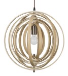 Pendant lamps - Luces Exclusivas MARTIN Pendant 1xE27 LED natural wood LE42097 - product 2
