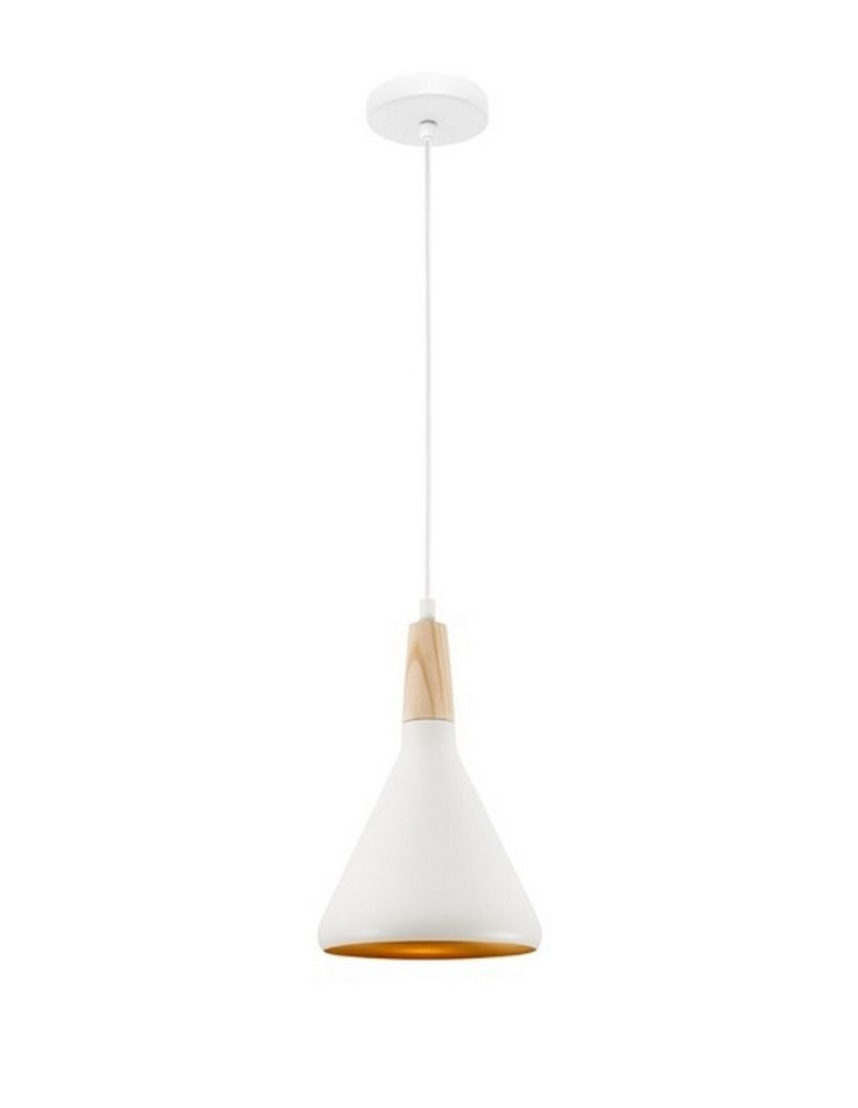 Pendant lamps - Luces Exclusivas MURCIA Pendant 1xE27 LED white LE42108 - product kolory-swiatla.pl 1