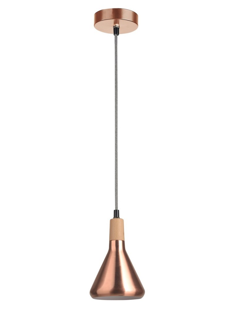 Pendant lamps - Luces Exclusivas OSORNO Pendant 1xE14 LED copper LE42116 - product kolory-swiatla.pl 1