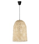 Boho pendant lamps - Luces Exclusivas PALMAR Pendant 1xE27 LED natural bamboo LE42123 - product 1