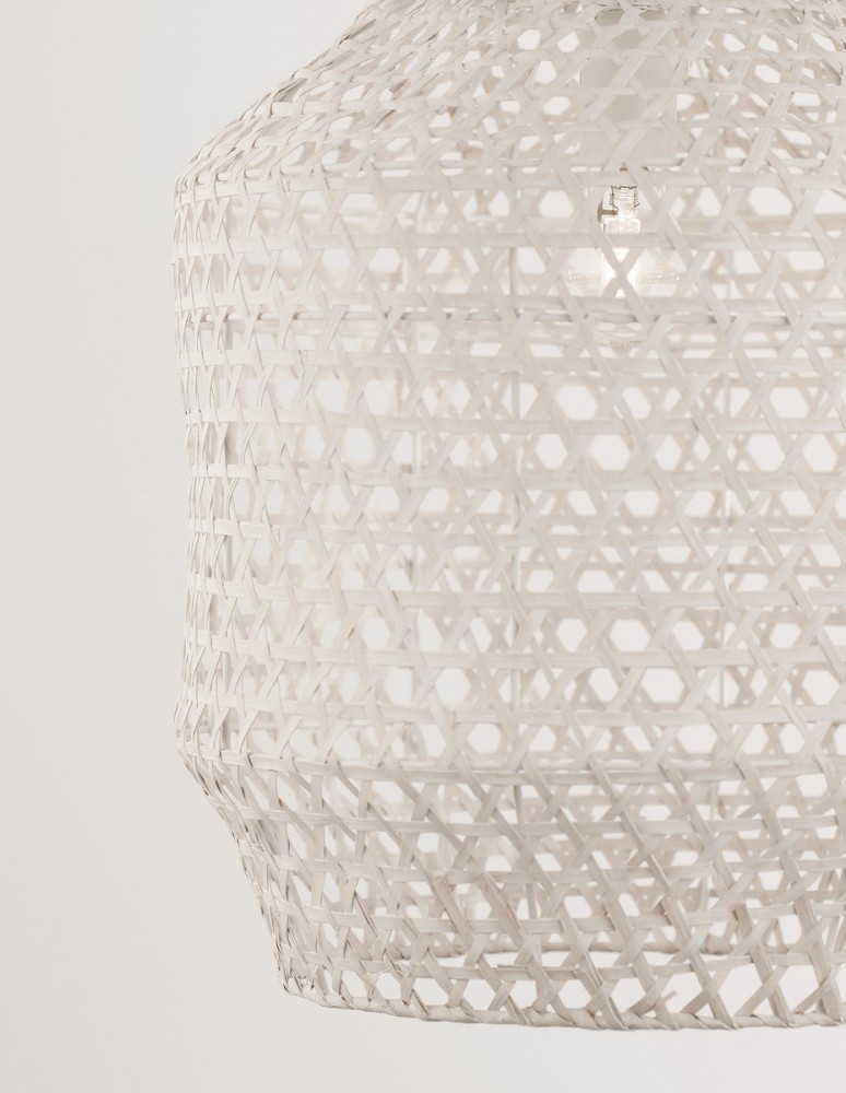 Boho pendant lamps - Luces Exclusivas PALMAS Pendant 1xE27 LED white LE42127 - product kolory-swiatla.pl 2