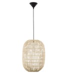 Boho pendant lamps - Luces Exclusivas OVIEDO Pendant 1xE27 LED natural rattan LE42129 - product 1