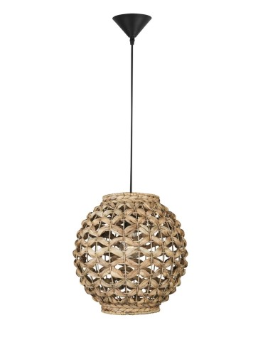 Luces Exclusivas PARANA Pendant 1xE27 LED natural/black LE42133