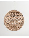 Luces Exclusivas PARANA Pendant 1xE27 LED natural/black LE42135