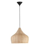 Boho pendant lamps - Luces Exclusivas PALMAS Pendant 1xE27 LED natural rattan LE42136 - product 1