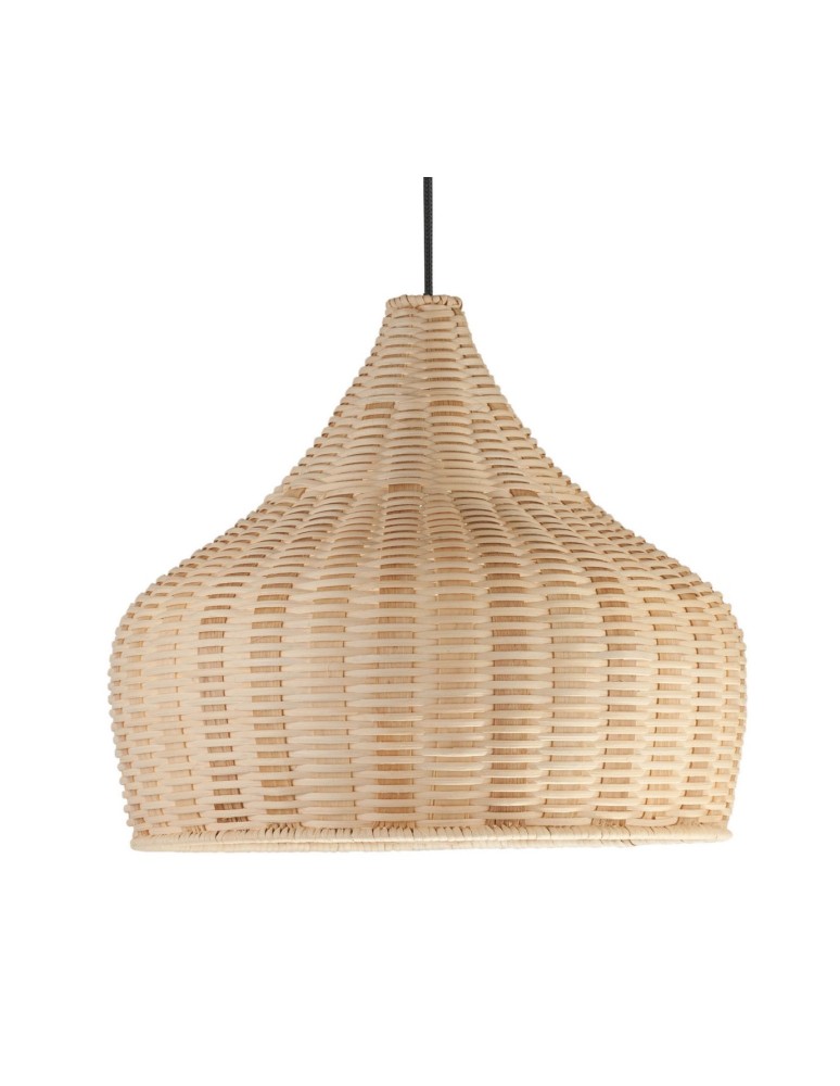 Boho pendant lamps - Luces Exclusivas PALMAS Pendant 1xE27 LED natural rattan LE42136 - product kolory-swiatla.pl 2