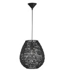 Boho pendant lamps - Luces Exclusivas PARANA Pendant 1xE27 LED black LE42139 - product 1
