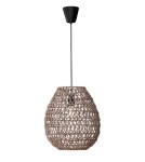 Boho pendant lamps - Luces Exclusivas PARANA Pendant 1xE27 LED mocha LE42140 - product 1