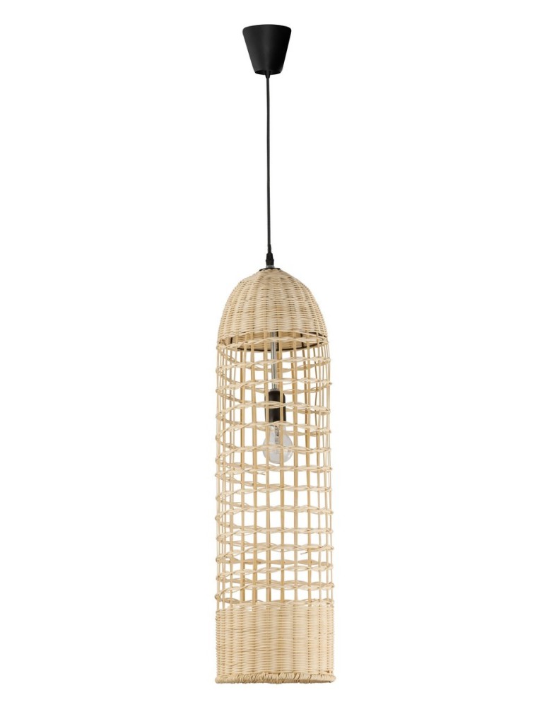 Boho pendant lamps - Luces Exclusivas PALMAS Pendant 1xE27 LED natural LE42141 - product kolory-swiatla.pl 1