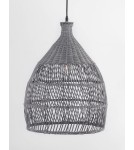 Boho pendant lamps - Luces Exclusivas PERICO Pendant 1xE27 LED grey LE42142. - product 2