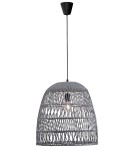 Boho pendant lamps - Luces Exclusivas PERICO Pendant 1xE27 LED grey LE42143 - product 1
