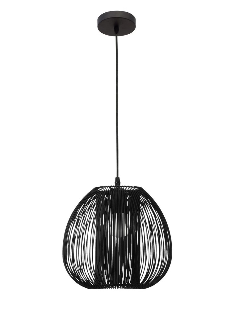 Lampy wiszące - Luces Exclusivas PIRITU Wisząca 1xE27 LED czarny LE42148 - produkt kolory-swiatla.pl 1