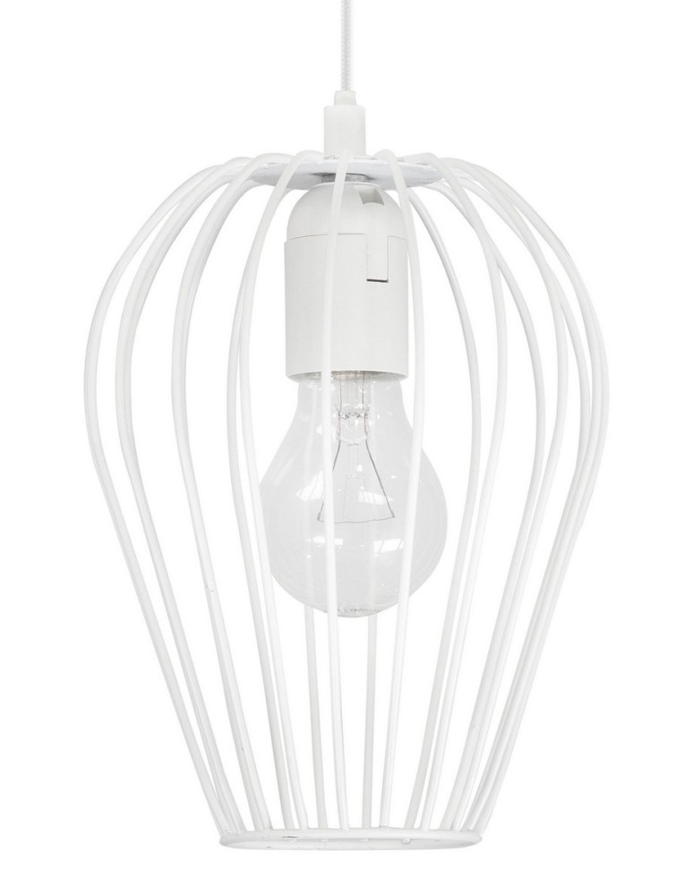 Pendant lamps - Luces Exclusivas PUENTE Pendant 1xE27 LED white LE42152 - product kolory-swiatla.pl 2