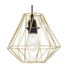 Loft pendant lamps - Luces Exclusivas QUIBOR Pendant 1xE27 LED brass LE42156 - product 2