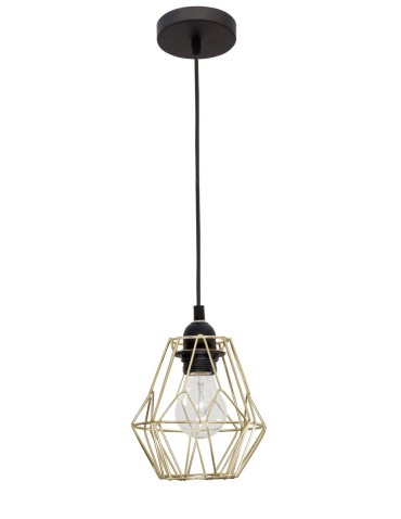 Luces Exclusivas QUIBOR Pendant 1xE27 LED brass LE42157