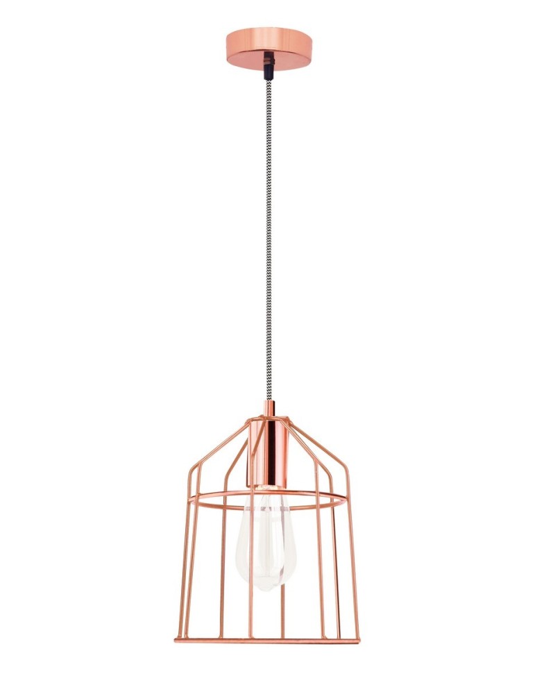 Pendant lamps - Luces Exclusivas RAWSON Pendant 1xE27 LED copper LE42162 - product kolory-swiatla.pl 1