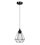 Pendant lamps - Luces Exclusivas SERENA Pendant 1xE27 LED black LE42163 - product 1