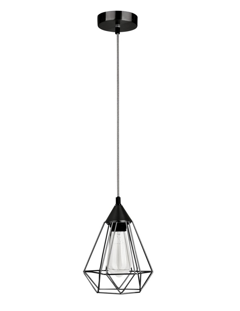 Pendant lamps - Luces Exclusivas SERENA Pendant 1xE27 LED black LE42163 - product kolory-swiatla.pl 1