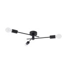 Loft ceiling lamps - industrial - Luces Exclusivas SOCOPO Ceiling 3xE27 LED black LE42175 - product 1