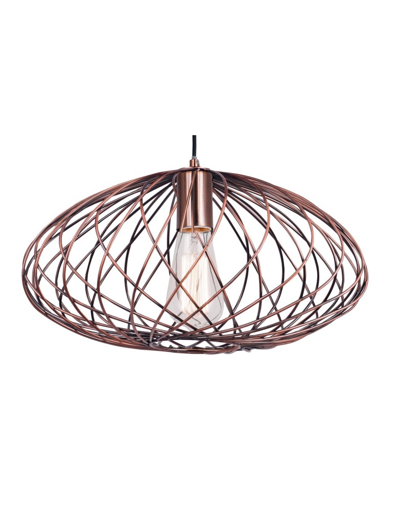 Lampy wiszące - Luces Exclusivas TARAZA Wisząca 1xE27 LED miedziany LE42180 - produkt kolory-swiatla.pl 2