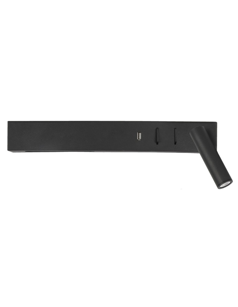 Reading wall lamps - Luces Exclusivas ZARATE USB Wall LED 5W+3W 560lm 3000K mat black LE42218 - product kolory-swiatla.pl 1