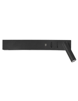 Luces Exclusivas ZARATE USB Wall LED 5W+3W 560lm 3000K mat black LE42218
