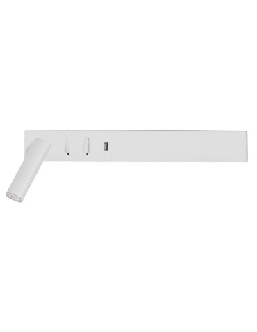 Luces Exclusivas ZARATE USB Wall LED 5W+3W 560lm 3000K white mat LE42221