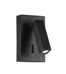 Reading wall lamps - Luces Exclusivas ARMENIA Wall mounted LED 3W 180lm 3000K mat black LE42238 - product 1