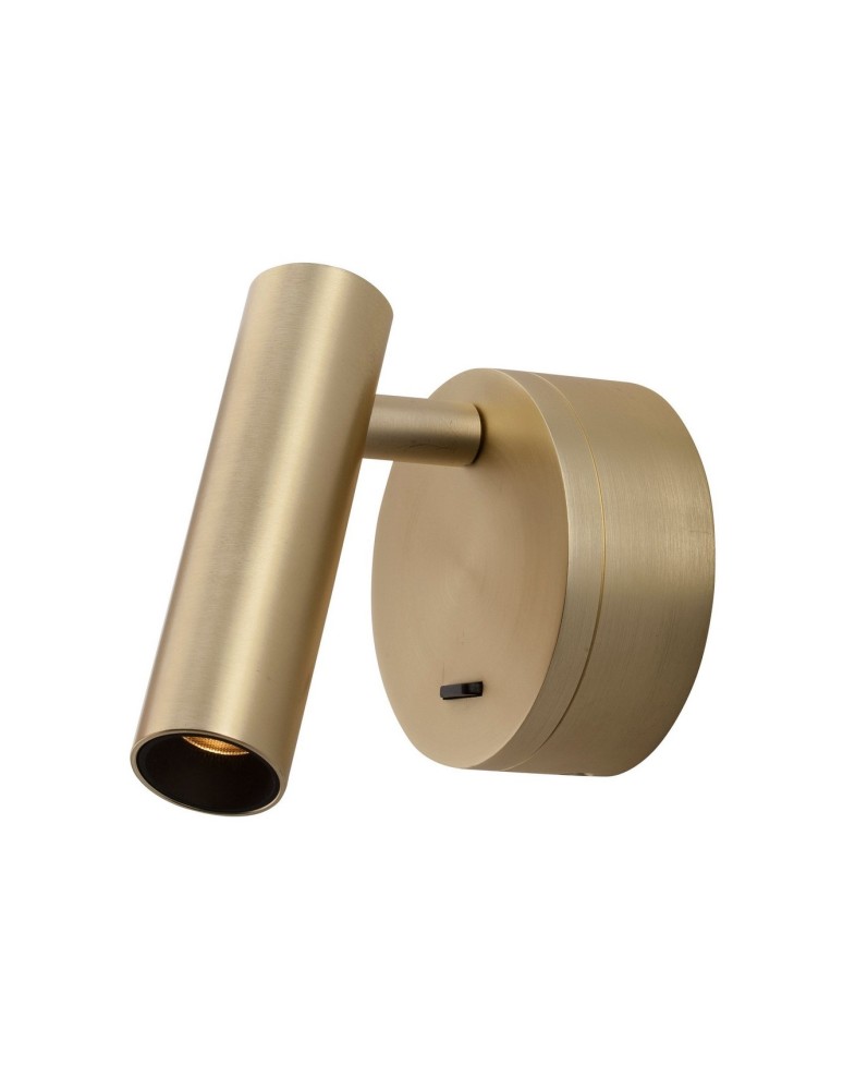 Reading wall lamps - Luces Exclusivas BADAJOZ For Reading Mobile LED 3W 190lm 3000K satin brass LE42245 - product kolory-swiatla.pl 1
