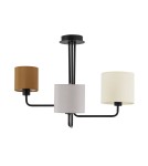 Modern chandeliers - Luces Exclusivas CABELLO Pendant 3xLED E14 black/grey/brown LE42275 - product 1
