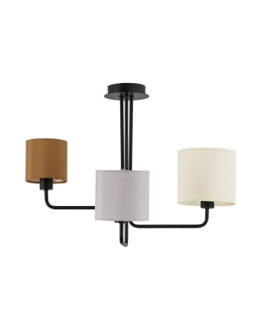 Luces Exclusivas CABELLO Pendant 3xLED E14 black/grey/brown LE42275