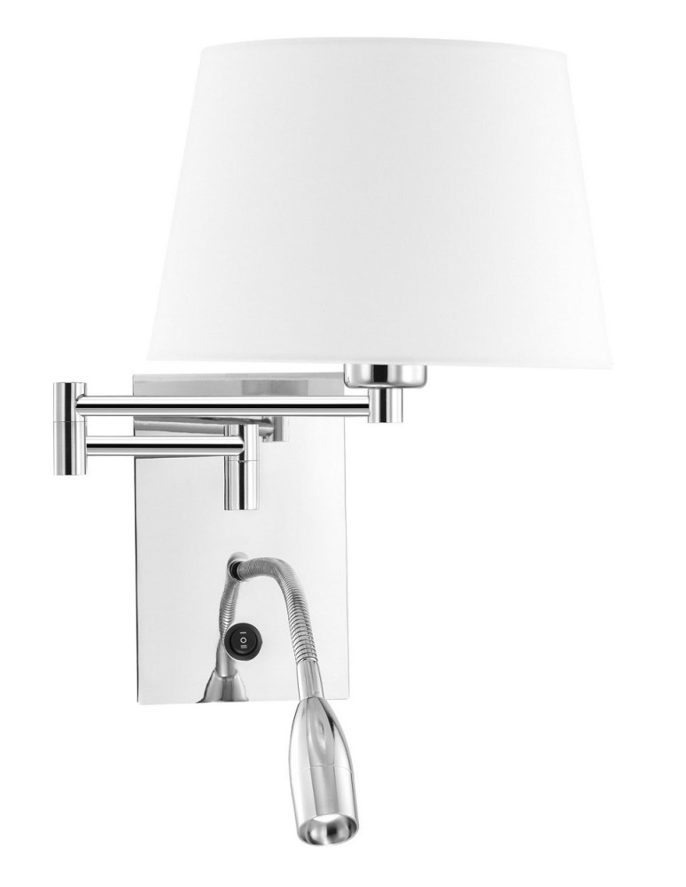 Reading wall lamps - Luces Exclusivas CABIMAS LED wall lamp 3W 180lm 3000K/white/chrome LE42276 - product kolory-swiatla.pl 1