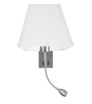Reading wall lamps - Luces Exclusivas CACERES Wall mounted LED 3W 190lm 3000K/ nickel/white LE42280 - product 1