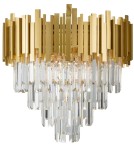 Glamour chandeliers - Luces Exclusivas CAMPANA Pendant 8xE14 LED gold LE42285 - product 2
