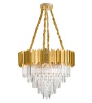 Glamour chandeliers - Luces Exclusivas CAMPANA Pendant 12xLED E14 gold LE42288 - product 1
