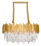 Glamour chandeliers - Luces Exclusivas CAMPANA Pendant 8xLED E14 gold LE42289 - product 1
