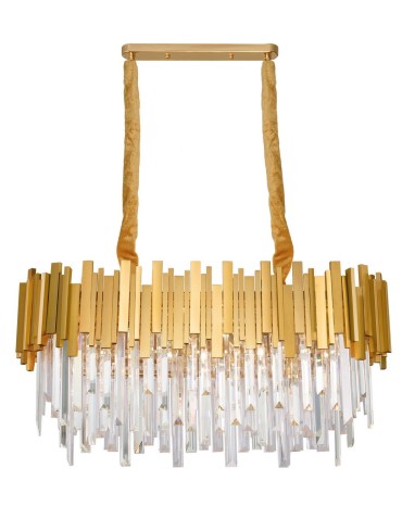 Luces Exclusivas CAMPANA Pendant 8xLED E14 gold LE42289